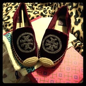 Tory burch espadrille velvet